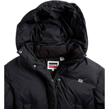 Caviar - Side - Levis Womens-Ladies Hooded Oversized Puffer Jacket