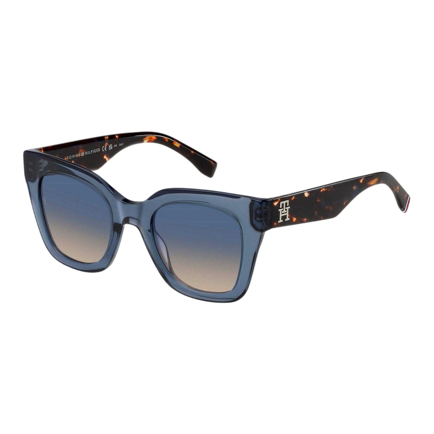 Blue - Back - Tommy Hilfiger Womens-Ladies Round Sunglasses