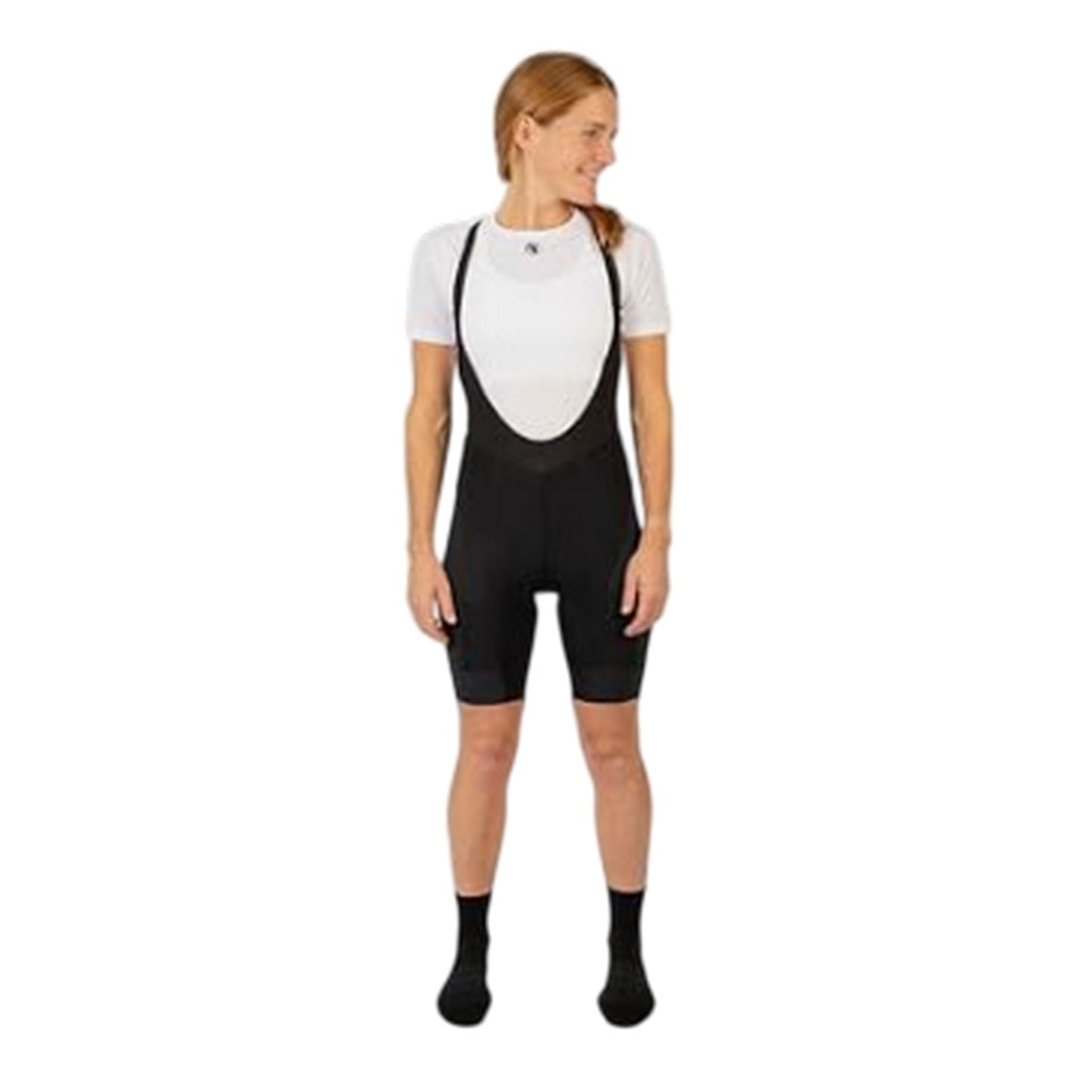 Black - Side - Endura Womens-Ladies GV500 Reiver Cycling Bib Shorts