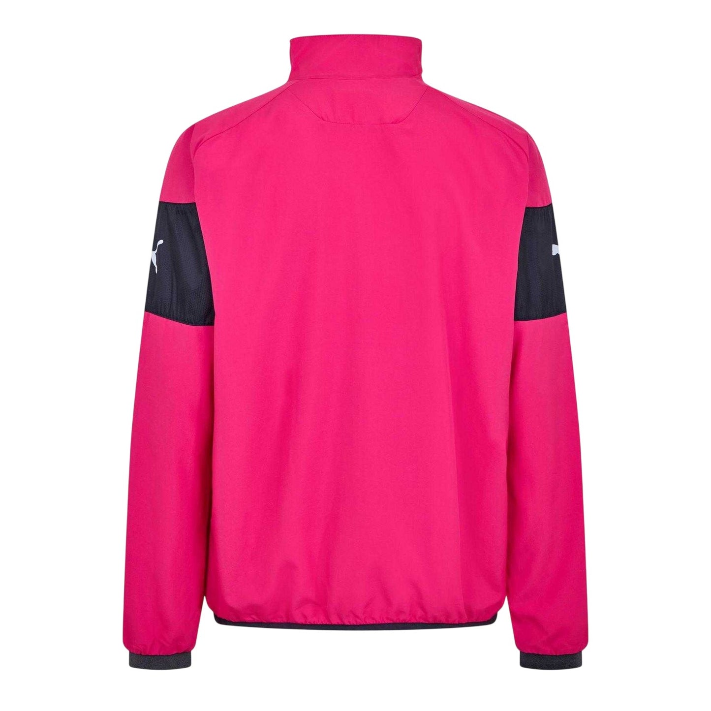 Pink - Back - Puma Mens Indomitable Colour Block Relaxed Fit Long-Sleeved Jacket