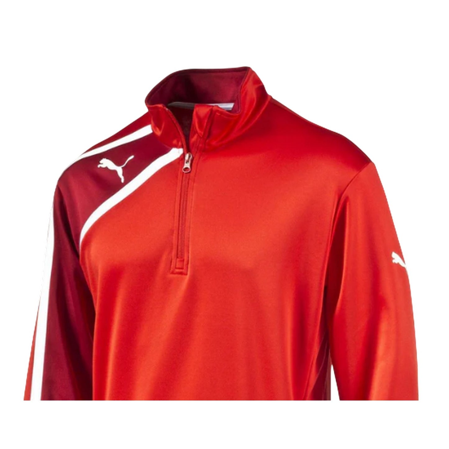 Red - Back - Puma Mens Spirit Performance Half Zip Jacket