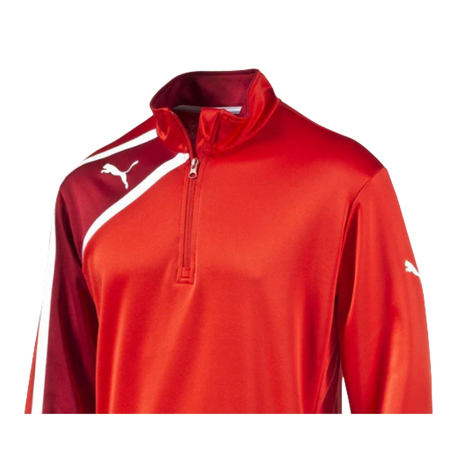 Red - Back - Puma Mens Spirit Performance Half Zip Jacket