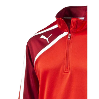Red - Side - Puma Mens Spirit Performance Half Zip Jacket