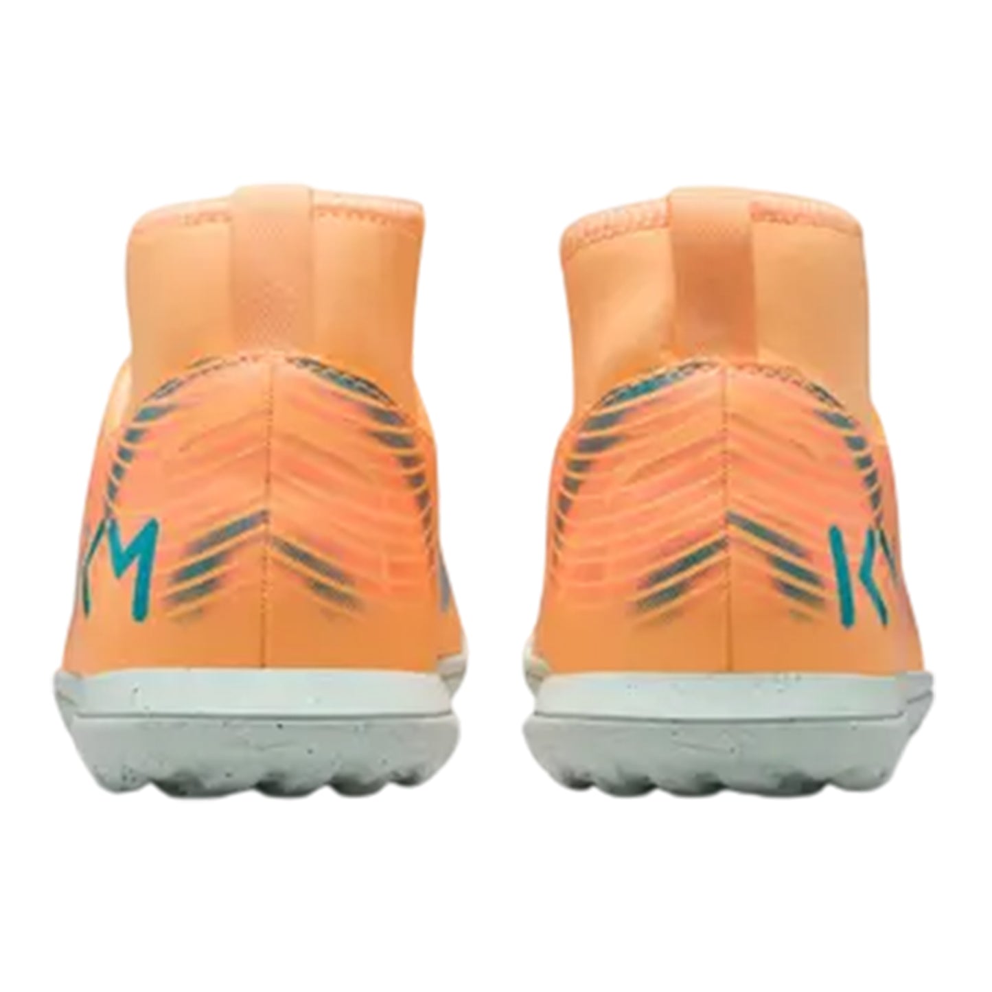 Orange-Melon - Back - Nike Childrens-Kids Mercurial Superfly 10 High-top Football Boots