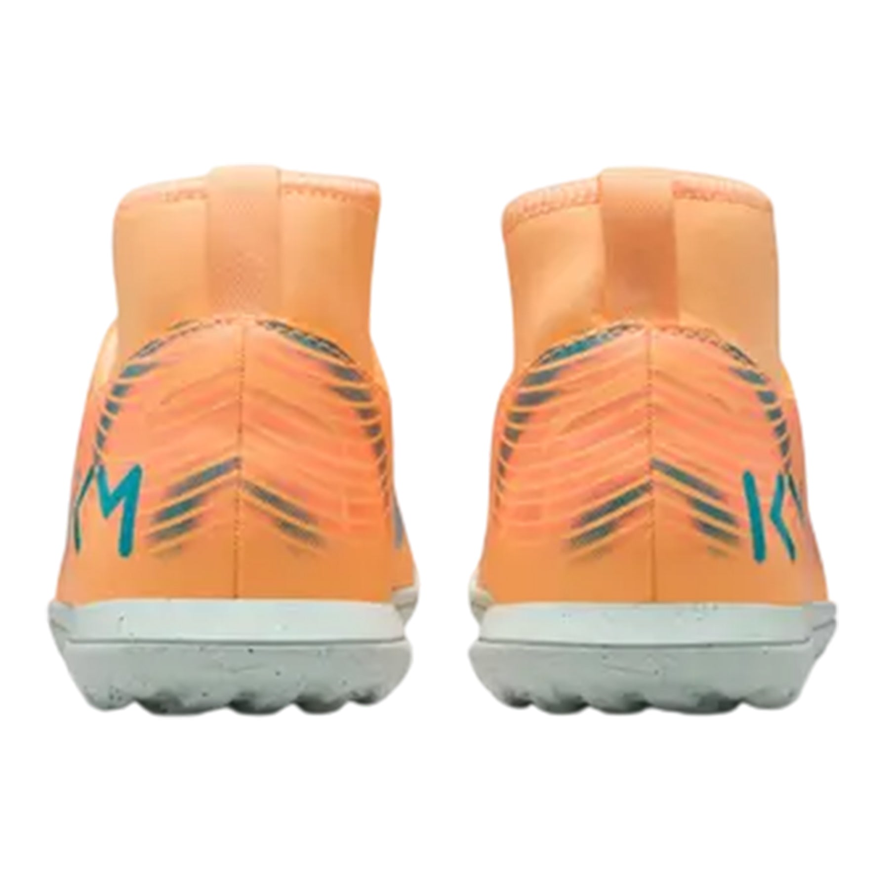 Orange-Melon - Back - Nike Childrens-Kids Mercurial Superfly 10 High-top Football Boots