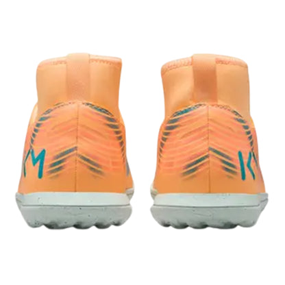 Orange-Melon - Back - Nike Childrens-Kids Mercurial Superfly 10 High-top Football Boots