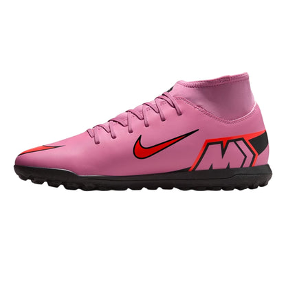 Pink-Black - Side - Nike Childrens-Kids Mercurial Superfly 10 High-top Football Boots