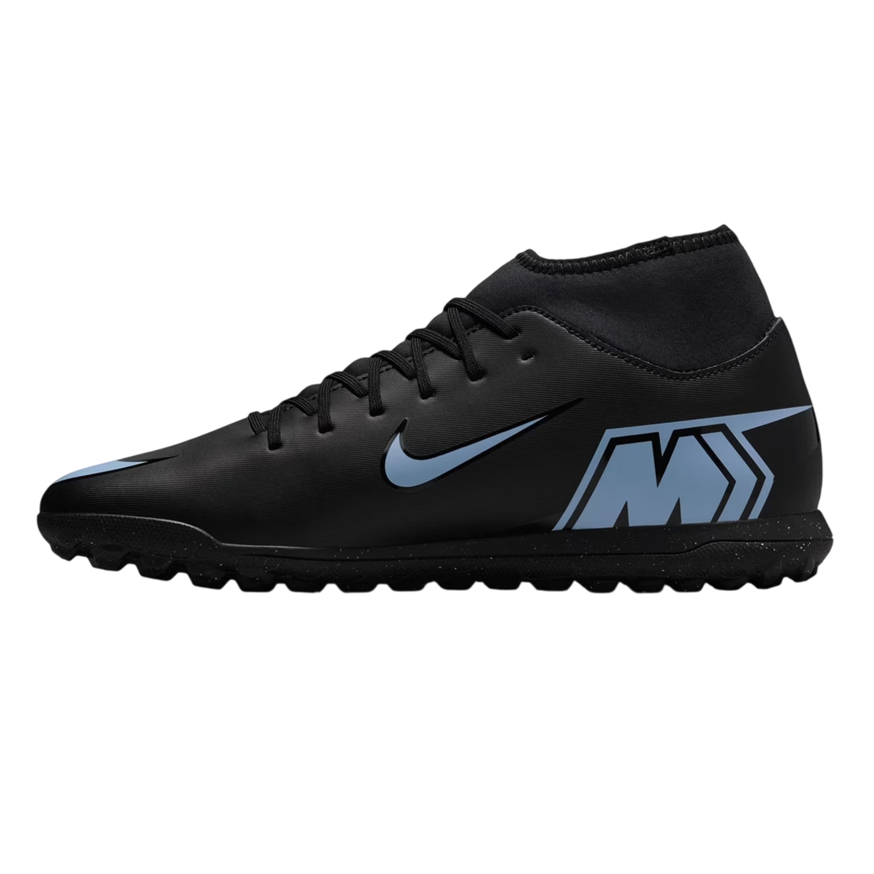 Black - Side - Nike Childrens-Kids Mercurial Superfly 10 High-top Football Boots