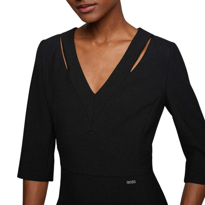 Black - Lifestyle - Boss Womens-Ladies Dilira1 3-4 Sleeve Dress