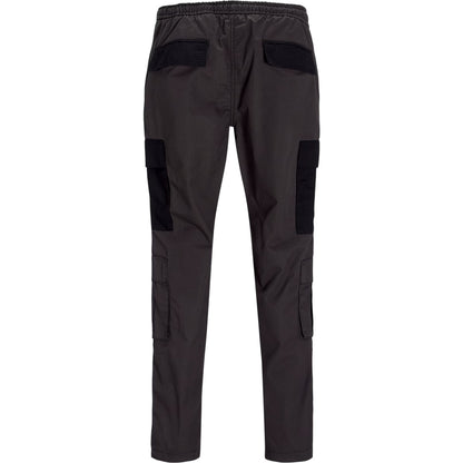 Black - Back - Jack And Jones Mens Tapered Cargo Trousers