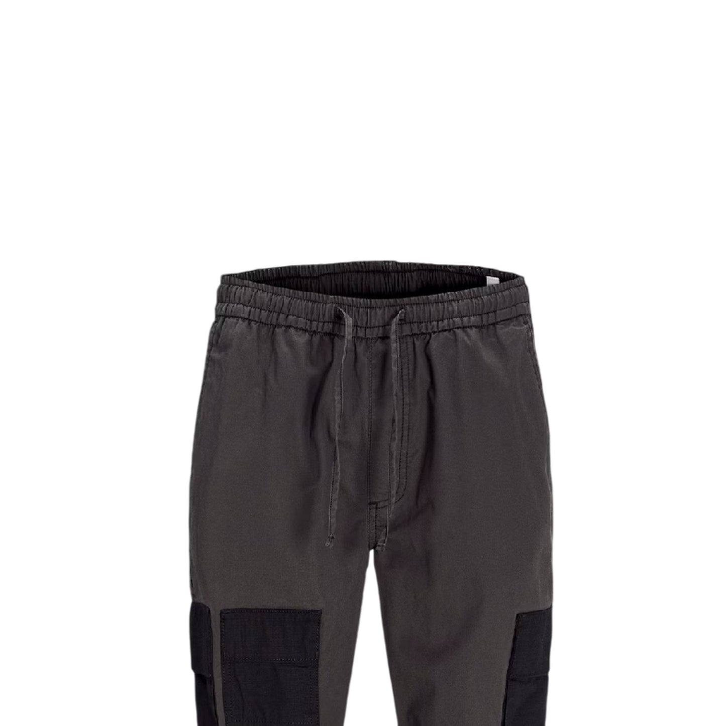 Black - Side - Jack And Jones Mens Tapered Cargo Trousers