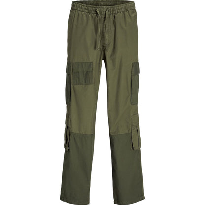 Dusty Olive - Front - Jack And Jones Mens Tapered Cargo Trousers