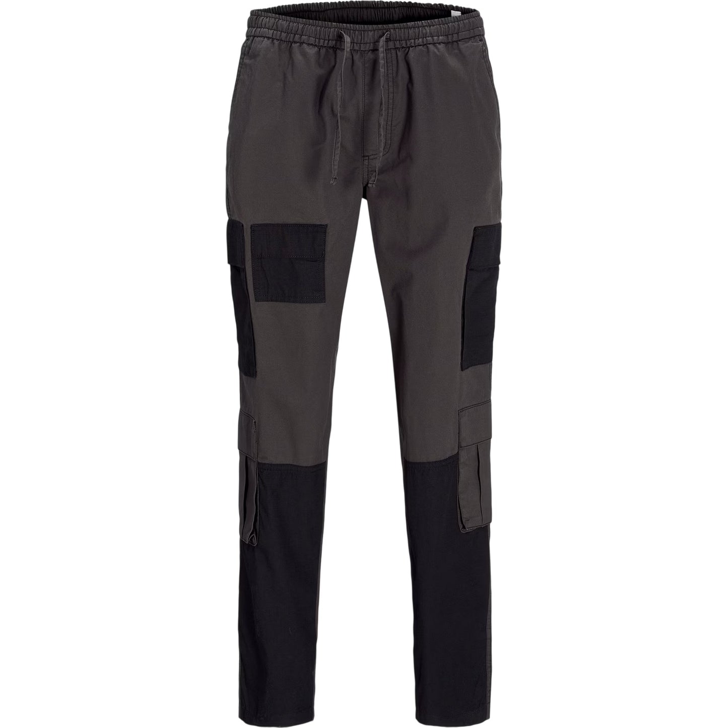 Black - Front - Jack And Jones Mens Tapered Cargo Trousers