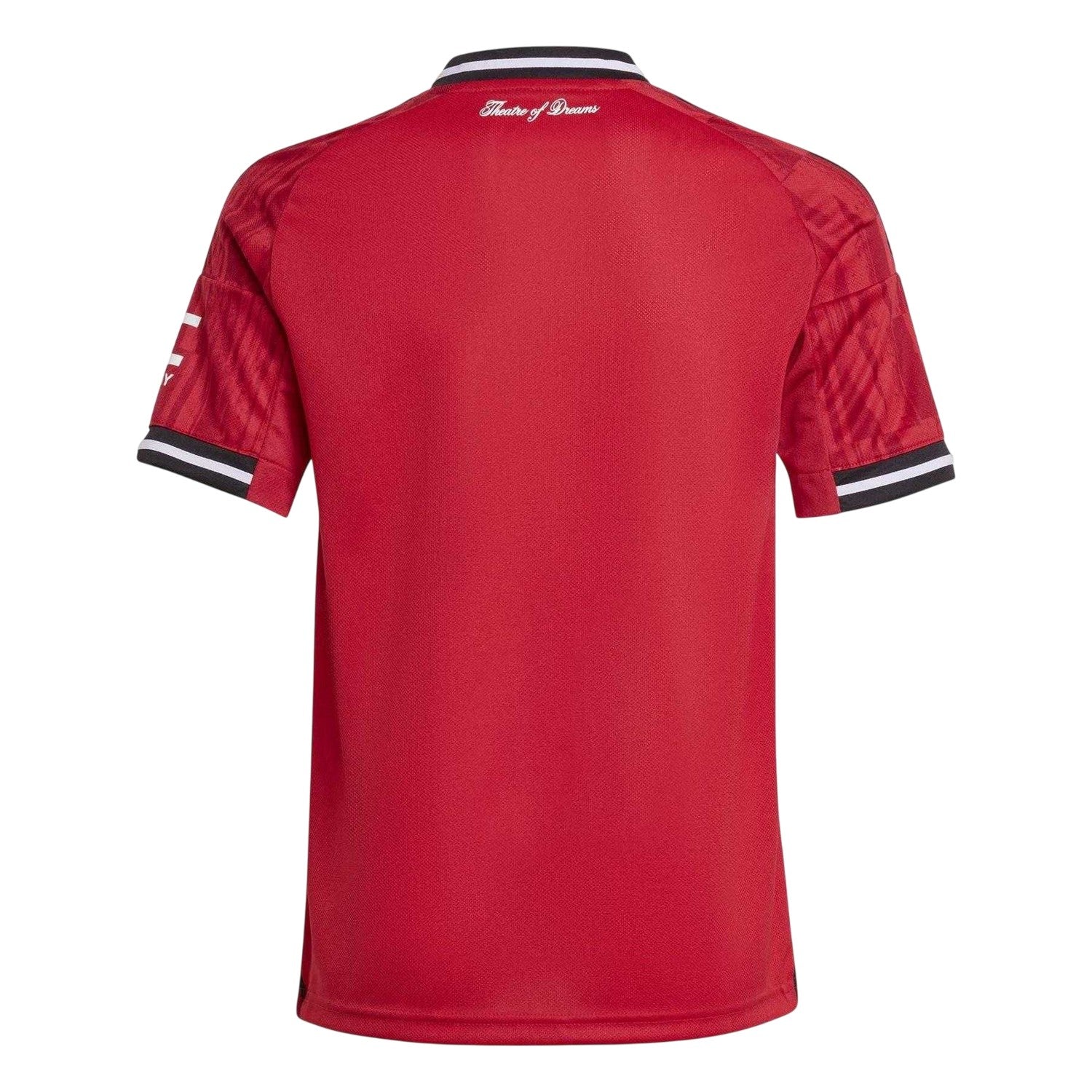 Red - Back - Manchester United FC Childrens-Kids Adidas Home Jersey