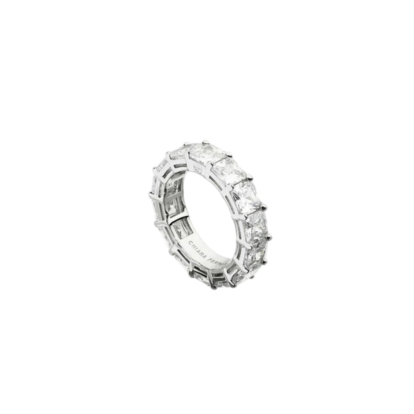 Crystal - Front - Chiara Ferragni Unisex Adult Polished Wedding Anniversary Band Ring