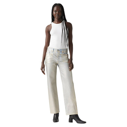 Optical Illusion - Lifestyle - Levis Womens-Ladies 501 Loose Fit Jeans