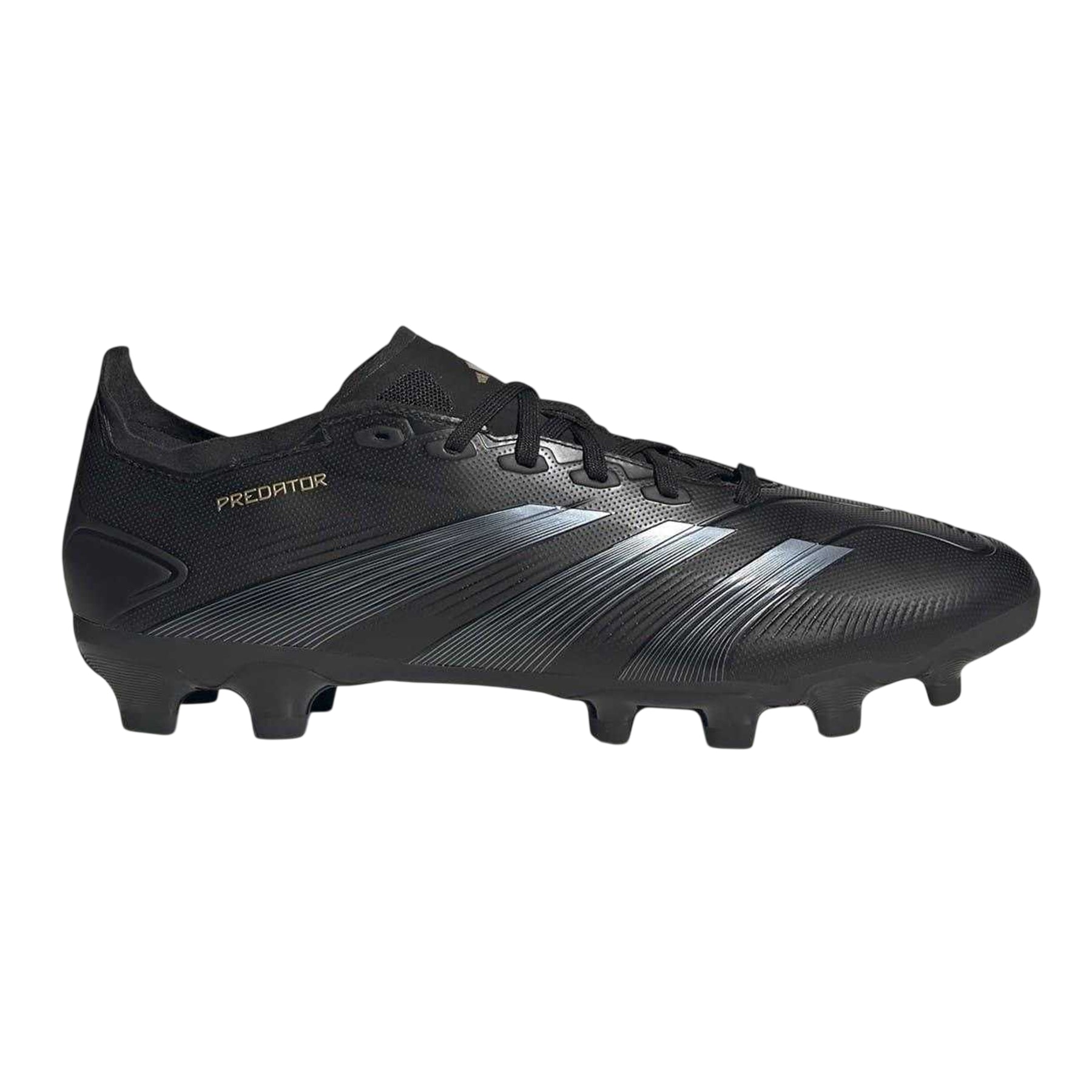 Core Black-Carbon Grey - Front - Adidas Mens Predator League 3 Stripes Football Boots