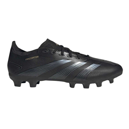 Core Black-Carbon Grey - Front - Adidas Mens Predator League 3 Stripes Football Boots