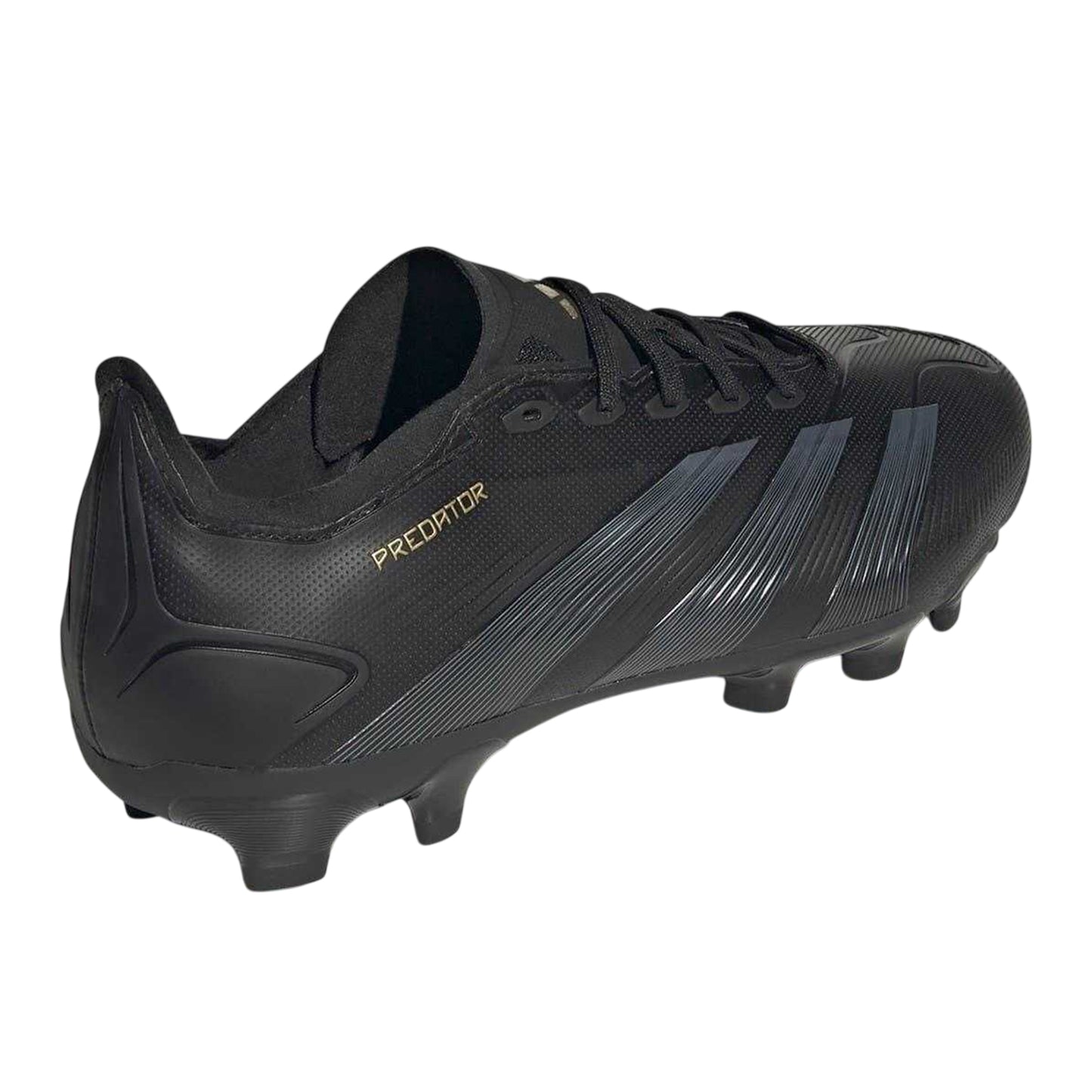 Core Black-Carbon Grey - Back - Adidas Mens Predator League 3 Stripes Football Boots