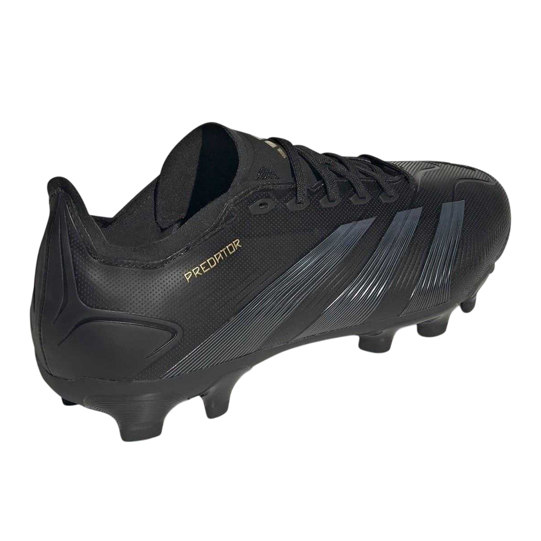 Core Black-Carbon Grey - Back - Adidas Mens Predator League 3 Stripes Football Boots