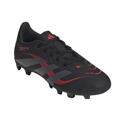 Black-Grey - Lifestyle - Adidas Childrens-Kids Predator Club Firm Ground Football Boots