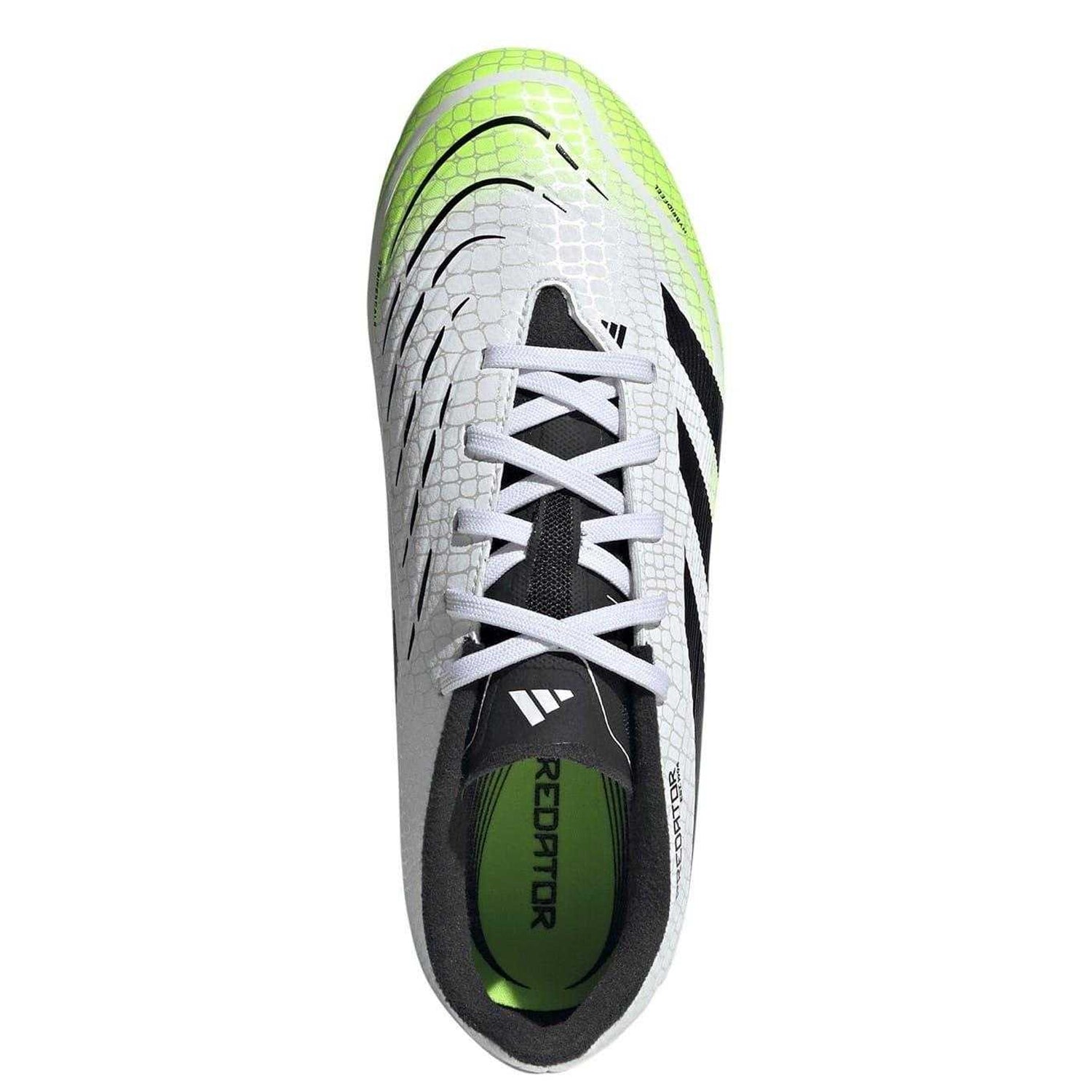 White-Lemon - Lifestyle - Adidas Childrens-Kids Predator League Firm Ground Football Boots