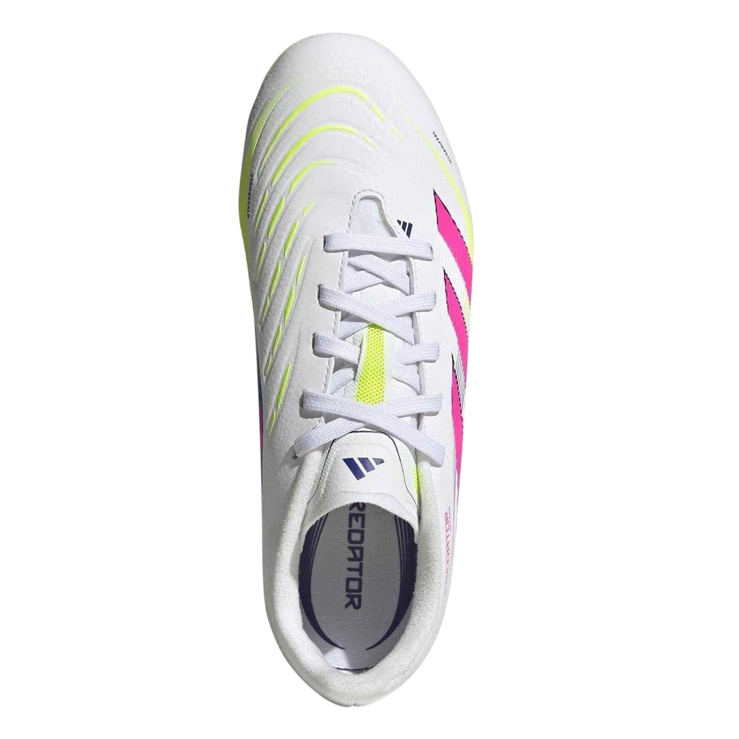 White-Pink - Lifestyle - Adidas Childrens-Kids Predator League Firm Ground Football Boots