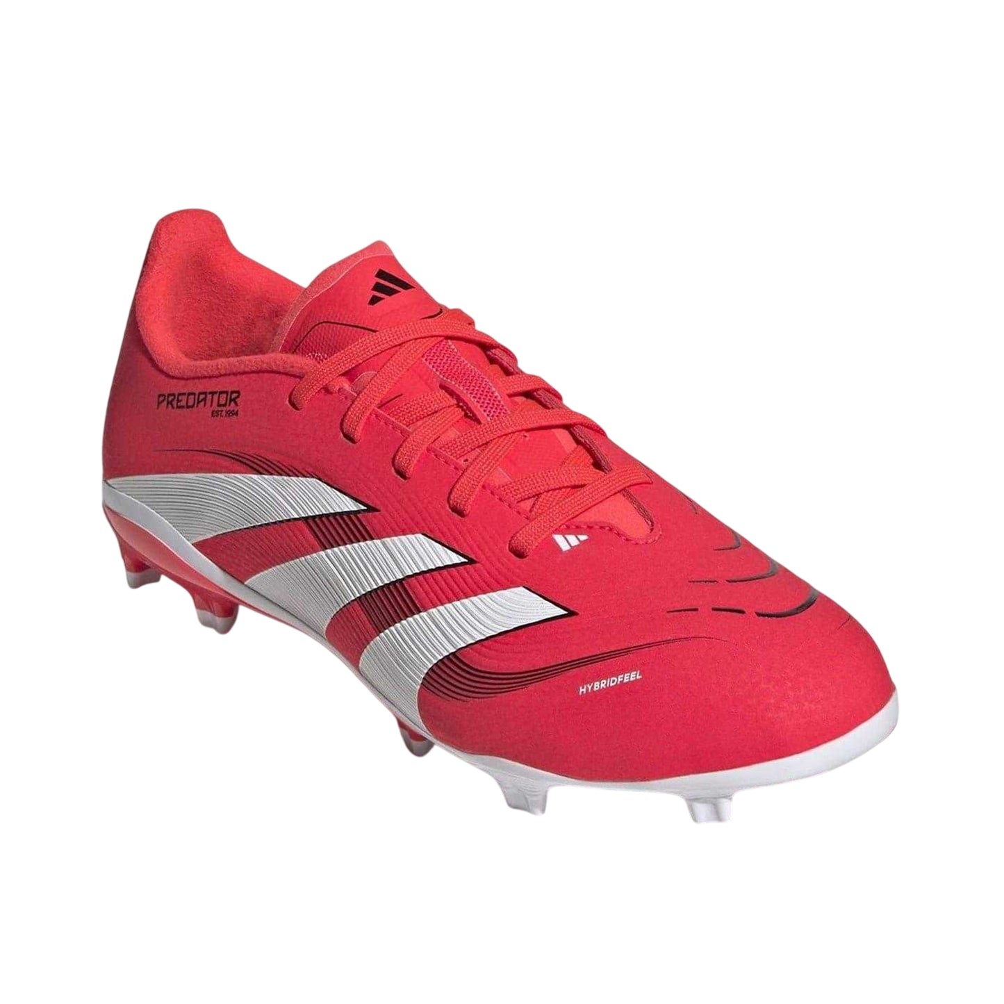 Red-White - Lifestyle - Adidas Childrens-Kids Predator League Firm Ground Football Boots