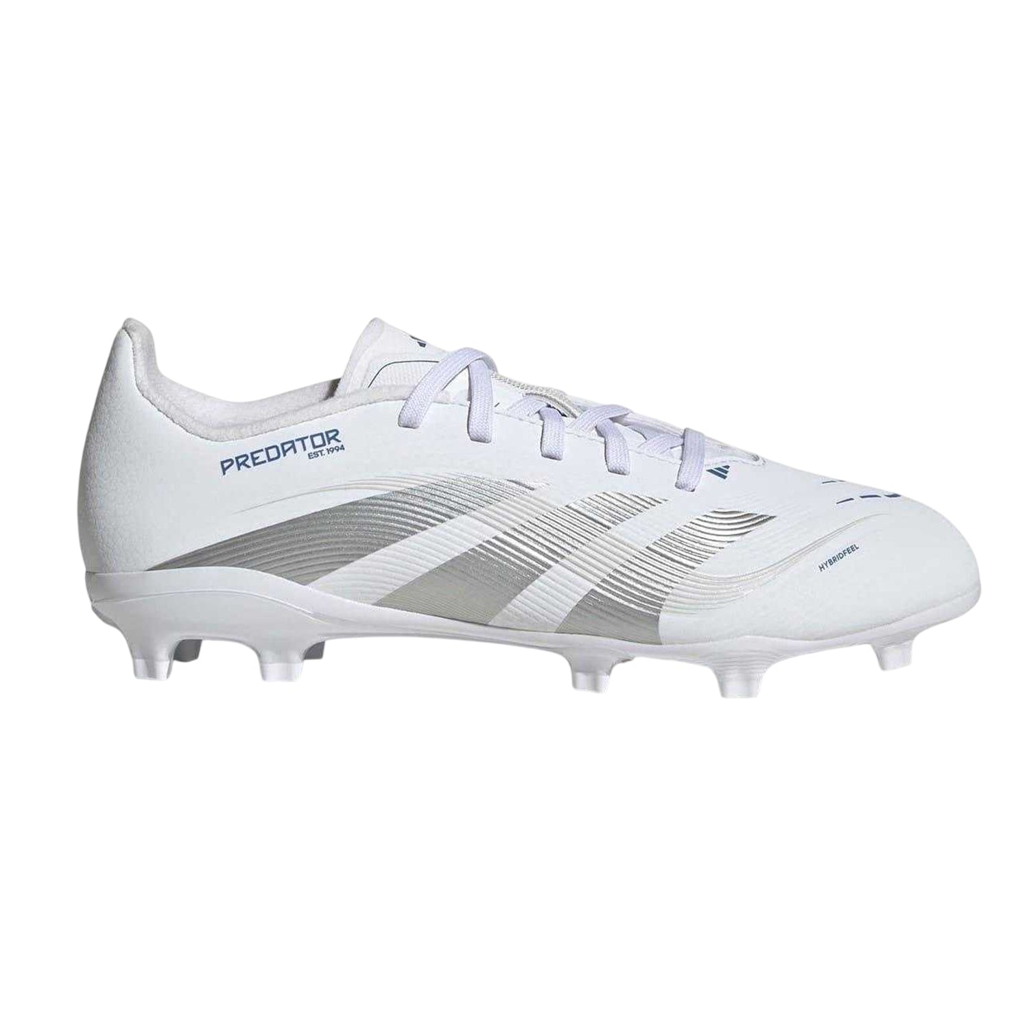 White - Front - Adidas Childrens-Kids Predator League Firm Ground Football Boots