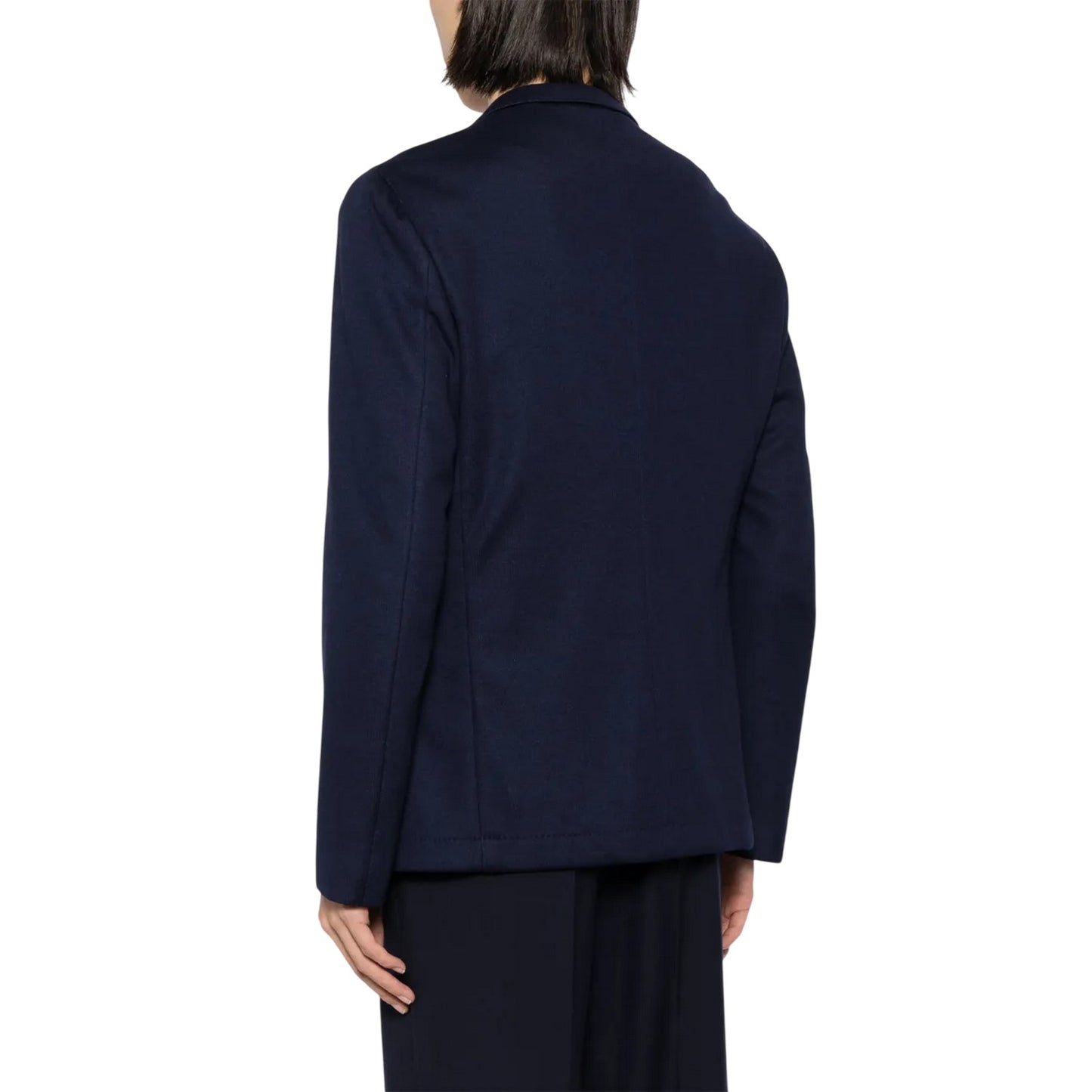 Dark Blue - Back - Boss Mens Double-Breasted Blazer