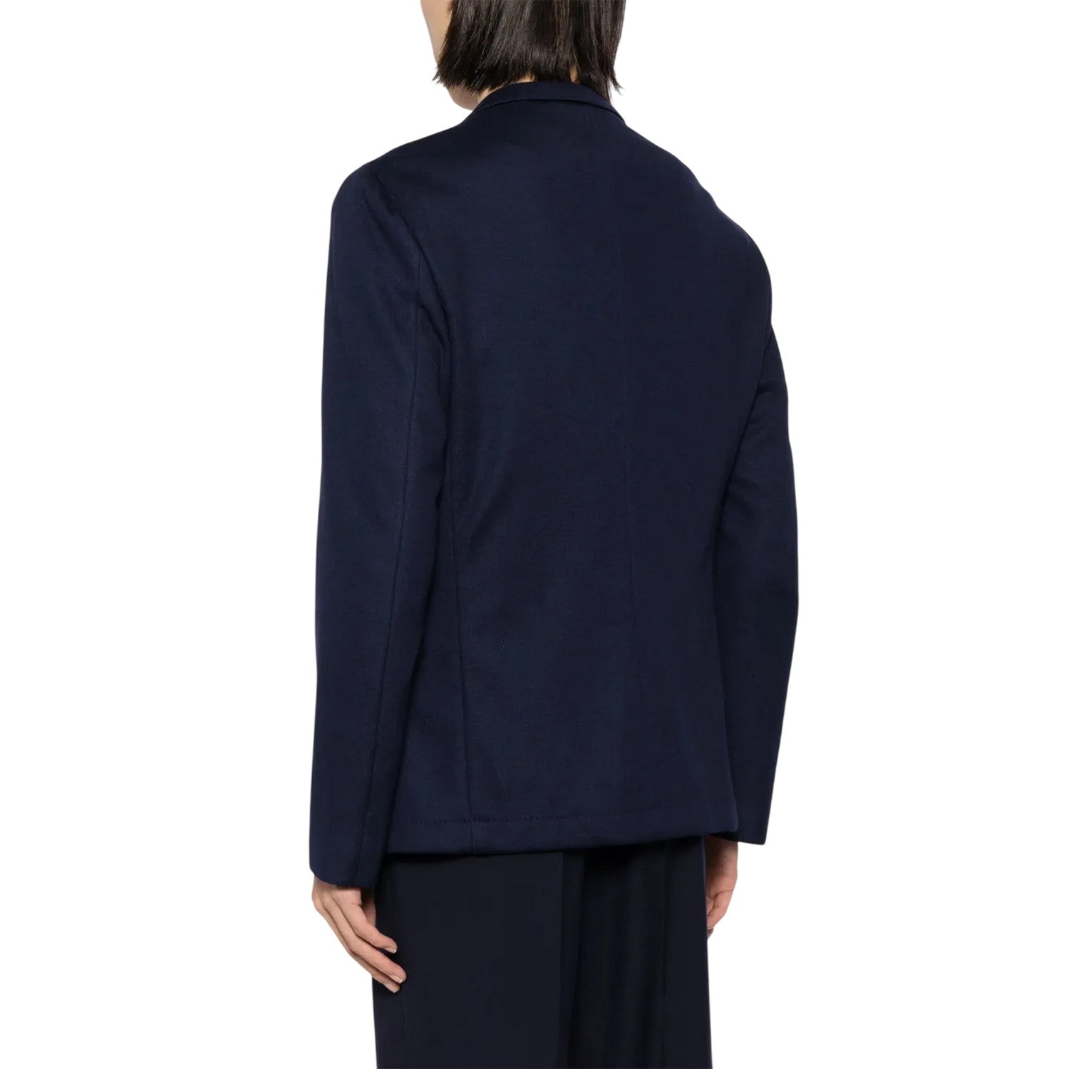 Dark Blue - Back - Boss Mens Double-Breasted Blazer