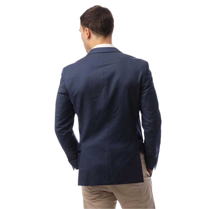 Navy - Back - Boss Mens Novan6 Single-Breasted Slim Blazer