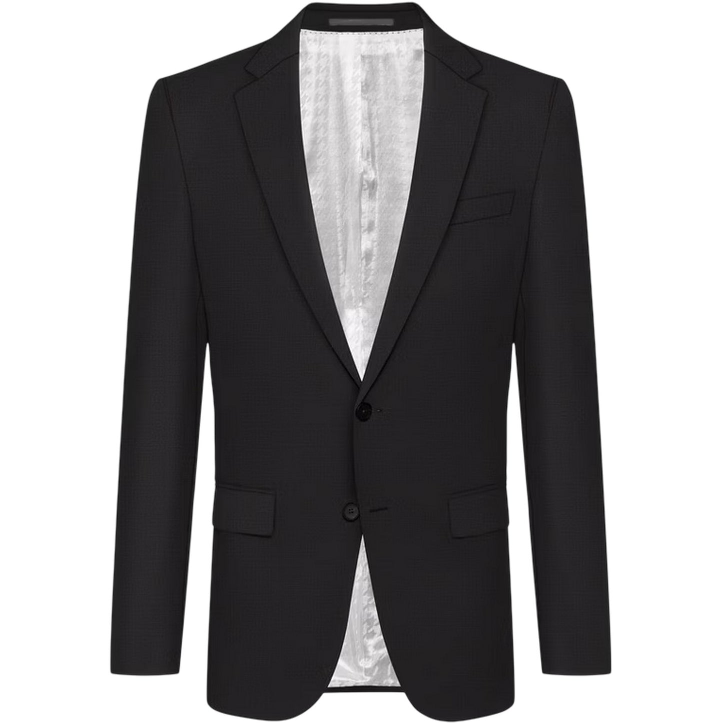 Grey - Front - Boss Mens Novan6 Single-Breasted Slim Blazer