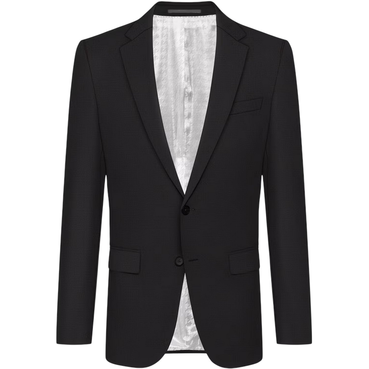 Grey - Front - Boss Mens Novan6 Single-Breasted Slim Blazer