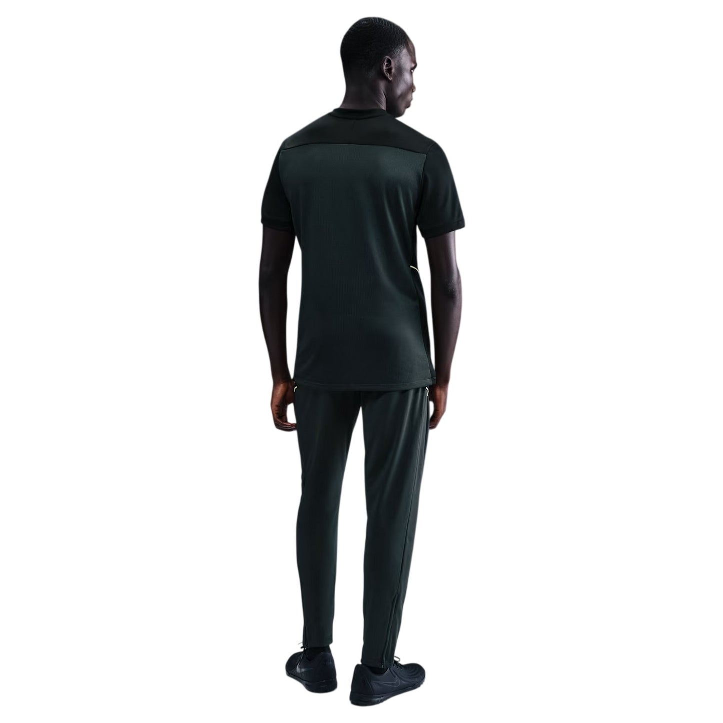 Black-Lime - Back - Nike Mens Academy Tracksuit Bottoms