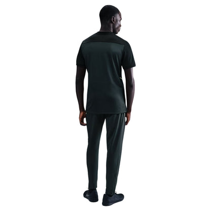 Black-Lime - Back - Nike Mens Academy Tracksuit Bottoms