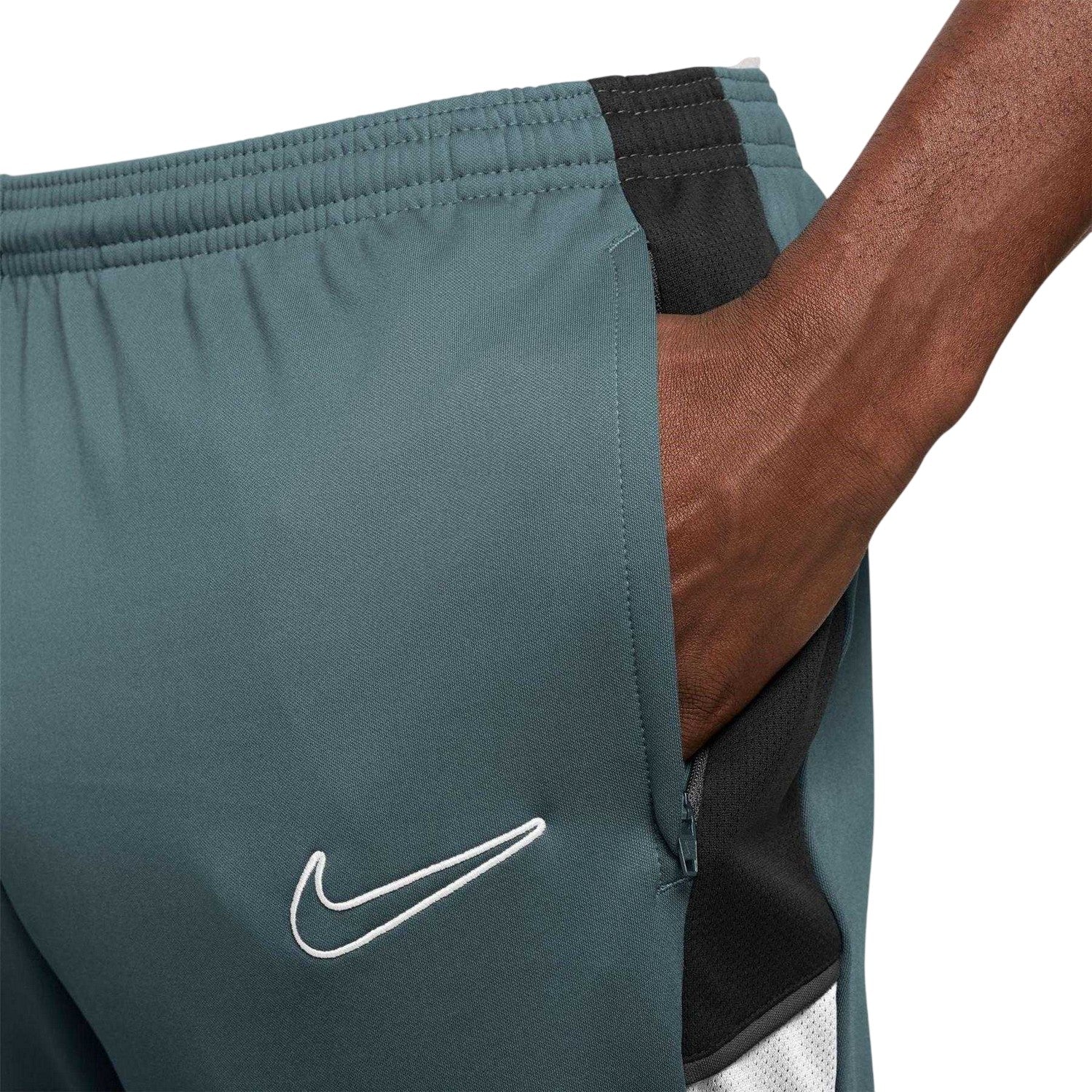 Slate-White - Side - Nike Mens Academy Tracksuit Bottoms