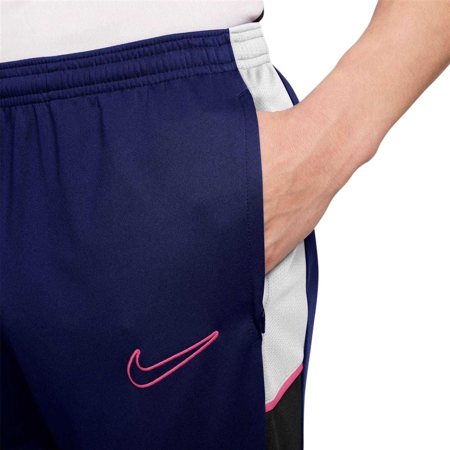 Blue-Pink - Side - Nike Mens Academy Tracksuit Bottoms