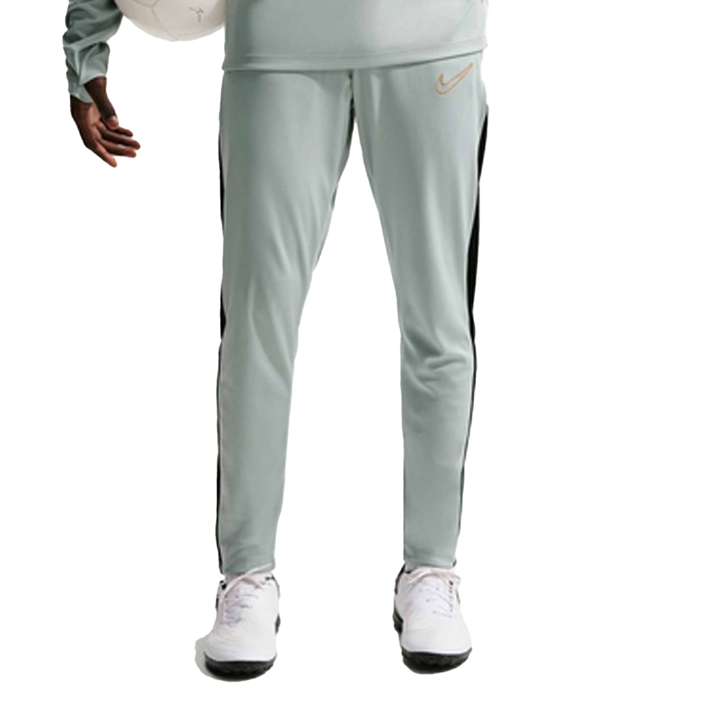 Grey-Gold - Front - Nike Mens Academy Tracksuit Bottoms
