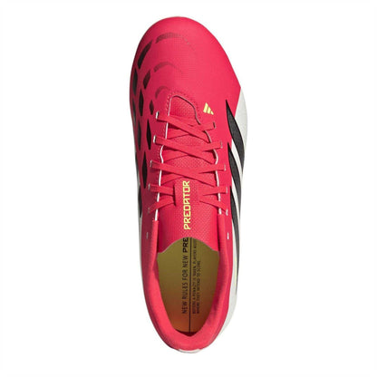 Red-White - Lifestyle - Adidas Childrens-Kids Predator Club Firm Ground Football Boots