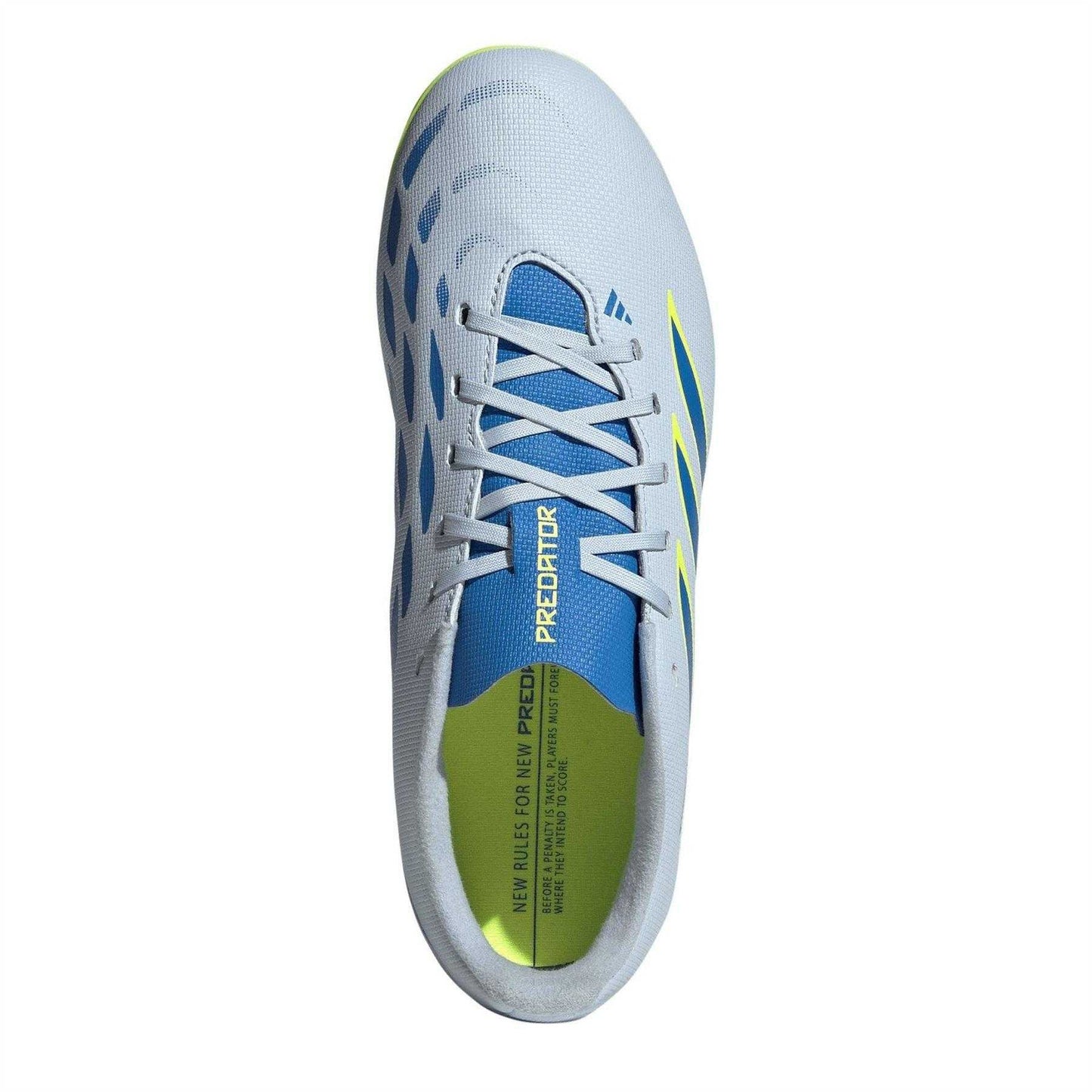 Blue-Yellow - Lifestyle - Adidas Childrens-Kids Predator Club Firm Ground Football Boots