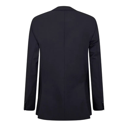 Black - Back - Boss Mens Lapel Single-Breasted Blazer