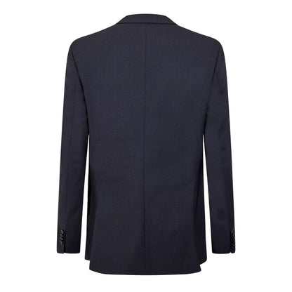 Dark Grey - Back - Boss Mens Lapel Single-Breasted Blazer