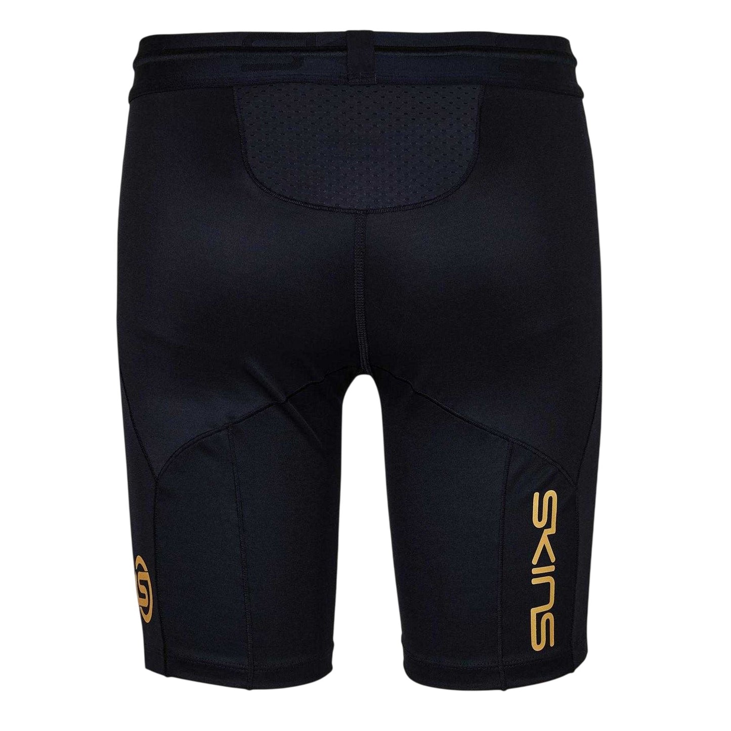 Black - Back - Skins Mens Series-5 Fitted Compression Shorts