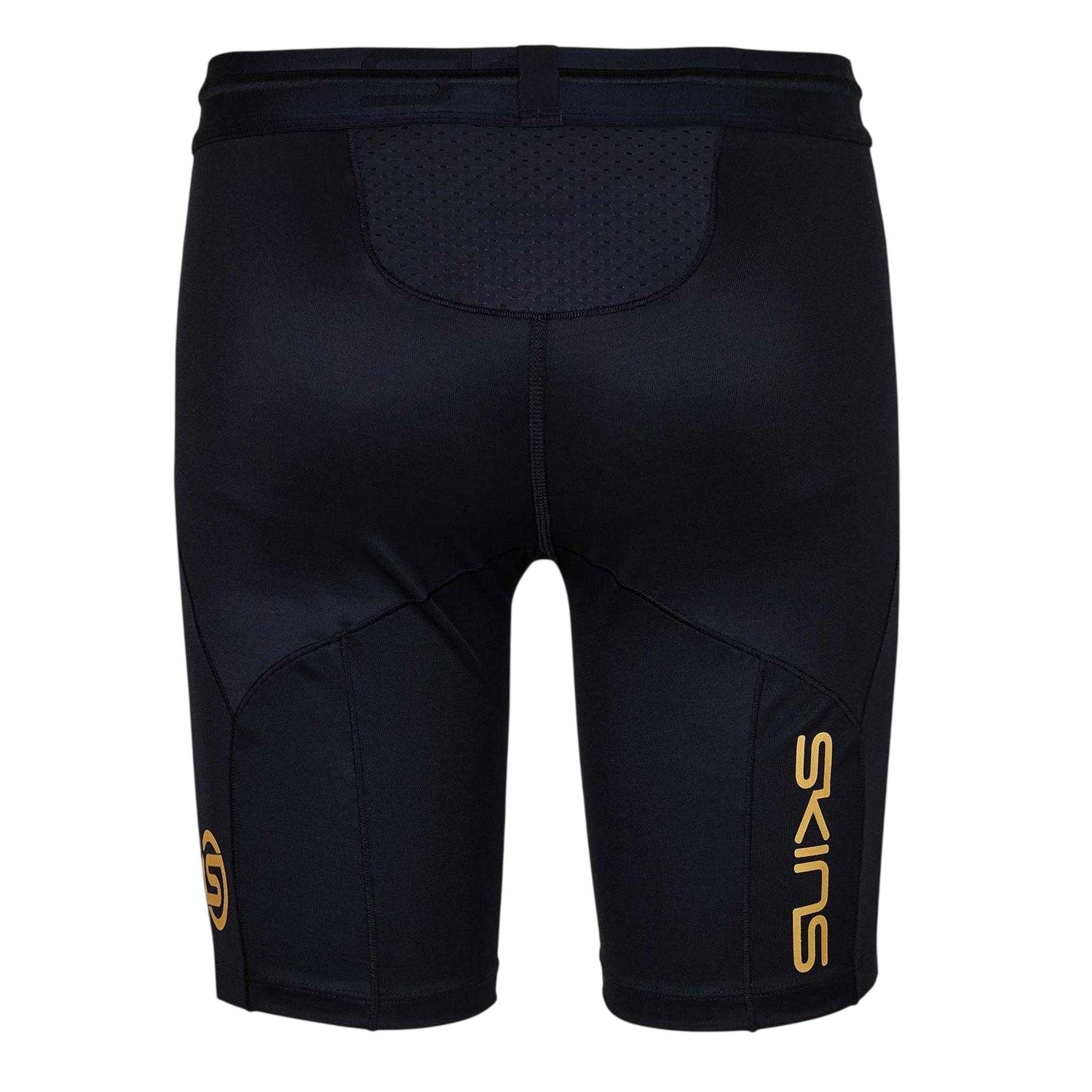 Black - Back - Skins Mens Series-5 Fitted Compression Shorts