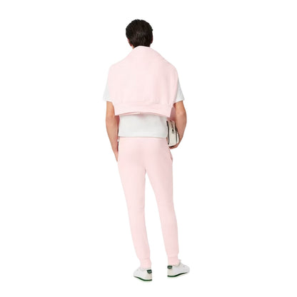 Flamingo Pink - Back - Lacoste Mens Relaxed Fit Tracksuit Bottoms
