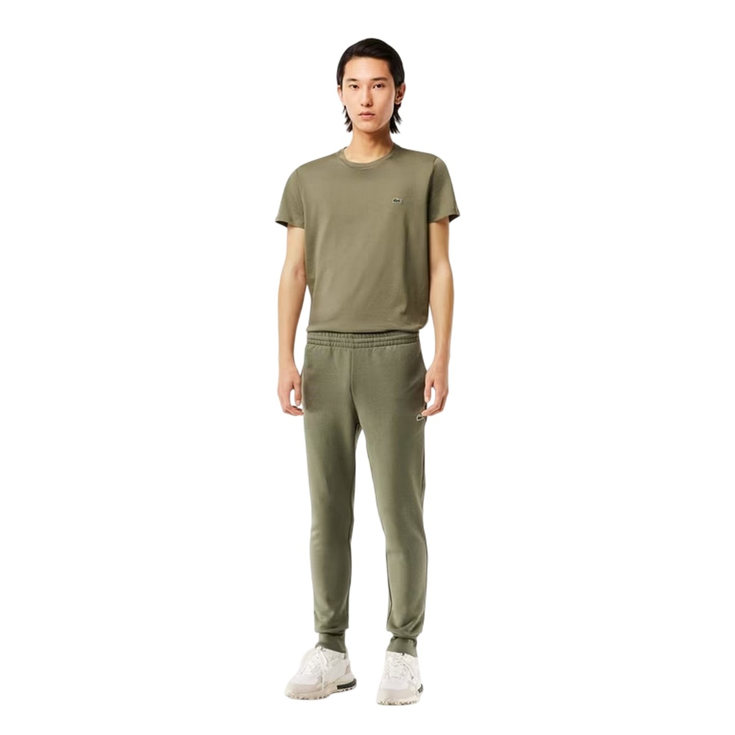 Green - Front - Lacoste Mens Relaxed Fit Tracksuit Bottoms