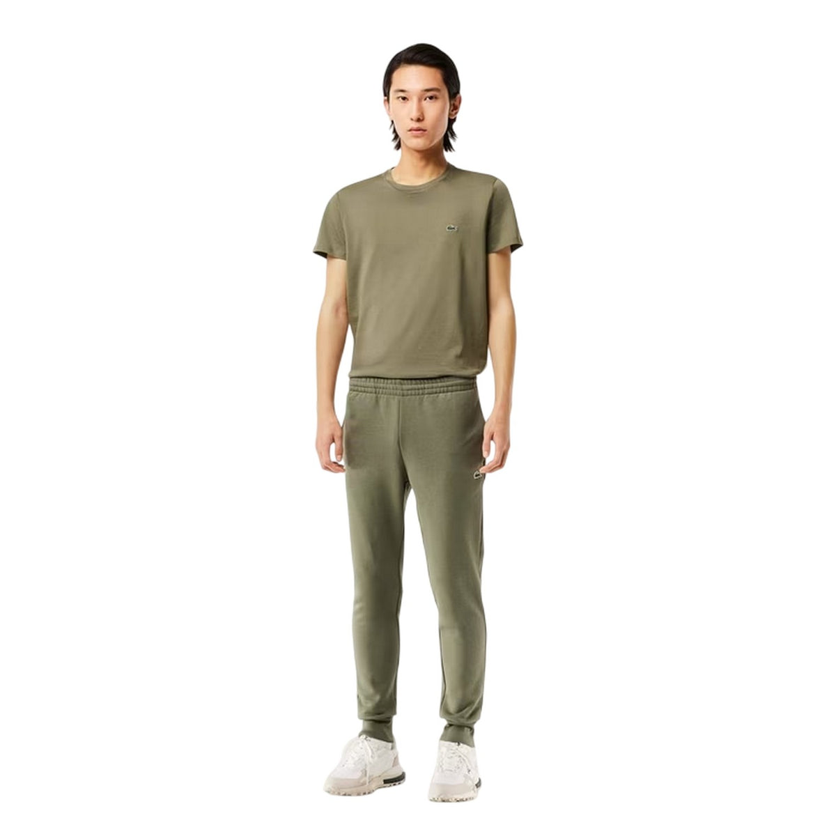 Green - Front - Lacoste Mens Relaxed Fit Tracksuit Bottoms