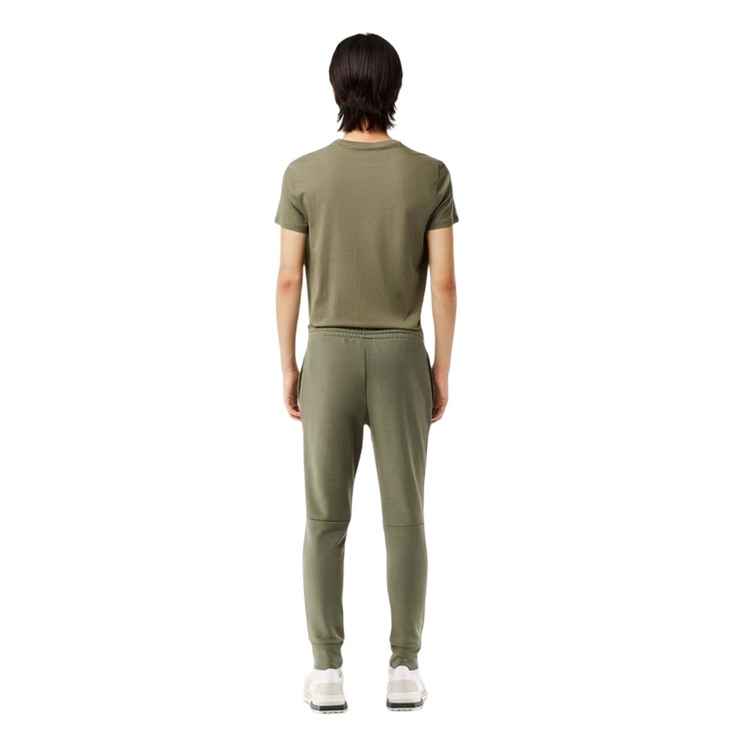 Green - Back - Lacoste Mens Relaxed Fit Tracksuit Bottoms