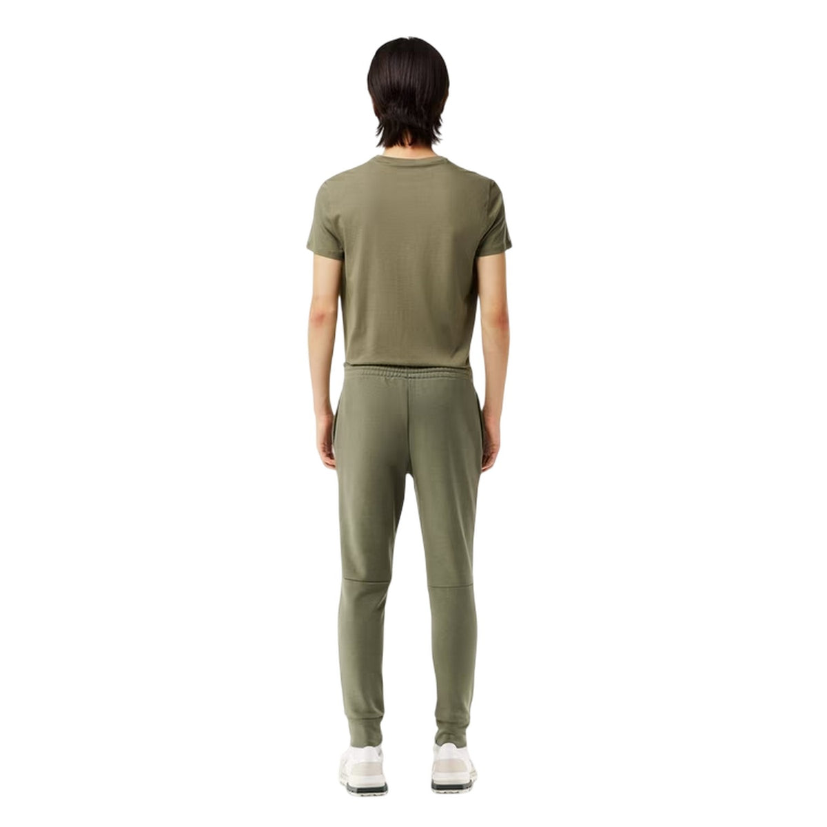 Green - Back - Lacoste Mens Relaxed Fit Tracksuit Bottoms